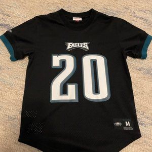 Brian Dawkins Eagles Mitchell & Ness Black Mesh Jersey Shirt. Size M (40)